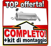 Silenziatore Posteriore per PEUGEOT 206 1.4 1.6 2 volumi / CC 2000-2005