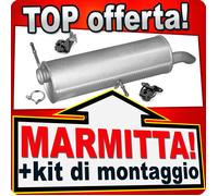 Silenziatore Posteriore per PEUGEOT 307 2.0 16V Familiare 2002-2005 Marmitta