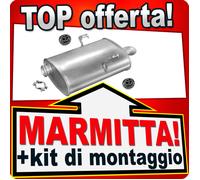 Silenziatore Posteriore per PEUGEOT 406 2.0 2.2 HDI 90/110/136 CV 1998-2004