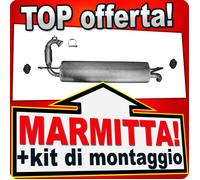 Silenziatore Posteriore per RENAULT TWINGO SMART (453) 0.9 1.0 con scudo termico