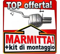 Silenziatore posteriore per SKODA OCTAVIA II 2.0 TDI RS 170 CV Scarico