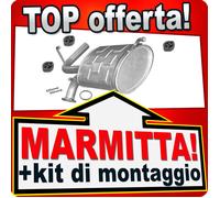 Silenziatore Posteriore per SUZUKI SWIFT SUBARU JUSTY 1.3 4X4 2-Volumi 89-04