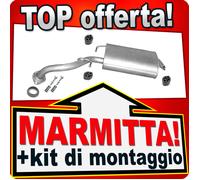 Silenziatore Posteriore per TOYOTA COROLLA VERSO 1.6 1.8 16V 2004-2009 Marmitta