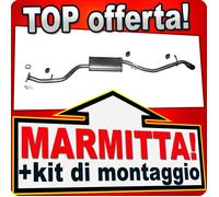 Silenziatore Posteriore per TOYOTA IQ 1.33 98 CV 05.2010-05.2014