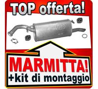 Silenziatore Posteriore per TOYOTA YARIS VERSO 1.3 86CV 08.1999-11.2002 Marmitta