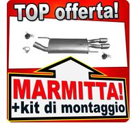 Silenziatore Posteriore per VW GOLF III 2.8 VR6 174CV, 2.0 GTi 150CV Marmitta