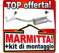 Silenziatore Posteriore per VW T4 TRANSPORTER 1.9 TD 2.4 D 96-03 Marmitta