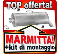 Silenziatore posteriore PEUGEOT 106 1.3 Rallye 1.0-1.6 / 1.4 1.5 D 1991-04