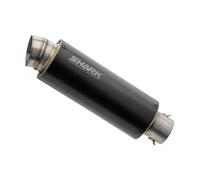 Silenziatore posteriore Shark SRC 4 in alluminio anodizzato nero con omologazion