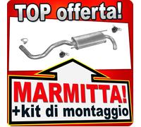 Silenziatore posteriore VW POLO 1.9 D 64 CV 1994-12.1999