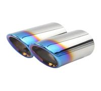 Silenziatore Punta Per A4 B8 A6 C6 A3 A5 Q5 Q7 Q3 A1 S Line 2 Pezzi Auto Terminale Scarico In Acciaio Inox Marmitta Tubo Copertura(7.6cm)