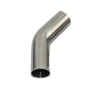 Silenziatore Punta Scarico Tubo Auto Raccordo Universale Per Tubi Sanitari In Acciaio Inossidabile SUS 304 Homebrew 19/25/32/38/45/51 Mm OD Saldatura Di Testa Gomito Da 45 Gradi(60mm x 2mm)