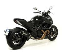 Terminale Race-Tech alluminio Dark fondello carby Ducati DIAVEL 2011 2012 2013