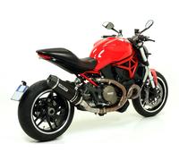 Terminale Race-Tech alluminio Dark fondello carby Ducati DIAVEL 2011 2012 2013