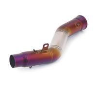 Silenziatore Scarico Moto Compatibile Con Yamaha Per R1 Per YZF-R1 Per MT10 2009 2010 2011 2012 2013 2014 Tubo Di Collegamento Centrale Per Motocicletta Scarico Senza Tubo Silenziatore Laterale
