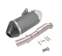 Silenziatore scarico moto Per CFMOTO 800MT CF 800-5A 2021 2022 Marmitta Scarico Motocicletta Tubo Collegamento Centrale Sistema Completo Espace Moto Modify Slip On(D-No Laser)