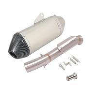 Silenziatore scarico moto Per CFMOTO 800MT CF 800-5A 2021 2022 Marmitta Scarico Motocicletta Tubo Collegamento Centrale Sistema Completo Espace Moto Modify Slip On(A-No Laser)