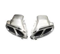 Silenziatore Scarico Per Benz W213 E200 E300 E260 Per GLE Punta Del Silenziatore In Acciaio Inox Di Scarico Sostituire Ugello Tubo Auto Terminale Scarico Universale(Silver B)