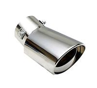 Silenziatore Scarico Per Fiat 500C Per Freemont Per Doblo 695 Per FCC4 500e Per Viaggio Per Strada Universale Auto Tubo Scarico Punta Rotonda In Acciaio Inox Terminale Scarico Universale(Bend)