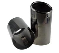 Silenziatore Scarico Per Jetta Per MK6 2 Pz/set Suggerimenti Per La Marmitta Di Scarico Terminale Scarico Universale(Black)