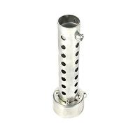 Silenziatore Silenziatore per Moto, Scarico Moto Universale Argento Can DB Killer Silenziatore Silenziatore Inserto Deflettore (42 mm)