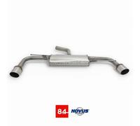 Silenziatore sportivo VW Golf 6 GTI-Look 2x90 mm design MS in acciaio...