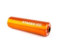Silenziatore Stage6 50 - 80cc montaggio a sinistra arancio