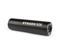 Silenziatore Stage6 50 - 80cc montaggio a sinistra nero