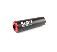 Silenziatore STAGE6 80-100cc nero/rosso
