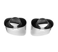 Silenziatore Styling della Per X5 E70 2008-2013 Accessori 2PCS Auto Chrome Scarico Doppio Tubo di Punta Silenziatore In Acciaio Inox