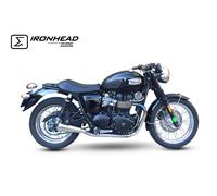 SILENZIATORE SX IRONHEAD CONICAL OPACO IXIL TRIUMPH BONNEVILLE - T100 865
