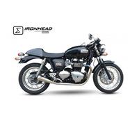 SILENZIATORE SX IRONHEAD CONICAL OPACO IXIL TRIUMPH THRUXTON 865 04-15