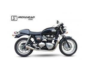 SILENZIATORE SX IRONHEAD CONICAL OPACO IXIL TRIUMPH THRUXTON 865 04-15