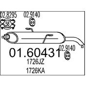 MTS 01.60431 Marmitta