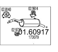 MTS 01.60917 Marmitta