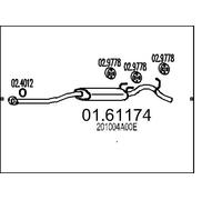 MTS 01.61174 Marmitta