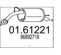 Silenziatore terminale 01.61221 MTS per CHEVROLET AVEO / KALOS Hatchback