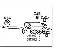 MTS 01.62850 Marmitta