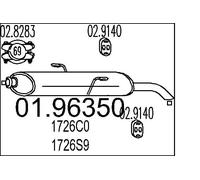 MTS 01.96350 Marmitta