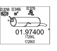 MTS 01.97400 Marmitta