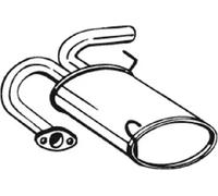 Silenziatore terminale 145-075 BOSAL per NISSAN X-TRAIL I