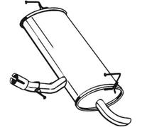 BOSAL Marmitta 145-261 - Silenziatore posteriore per Nissan Qashqai+2 I 1.5 dCi