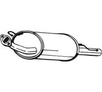 Bosal Silenziatore posteriore 145-341 per Nissan Almera I