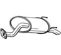 Silenziatore terminale 163-395 BOSAL per HONDA JAZZ II