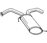 Silenziatore posteriore BOSAL 169-075