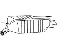 Silenziatore terminale 185-403 BOSAL per OPEL CALIBRA A