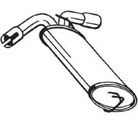 Bosal Silenziatore posteriore 185-495 per Opel Mokka/Mokka X J13 1.4 4x4 103 kW (140 CV)