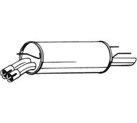 Bosal 185-713 - Silenziatore Posteriore