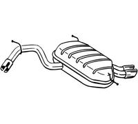Bosal Silenziatore posteriore 220-109 per Skoda Yeti 1.8 TSI 4x4 152/160 CV