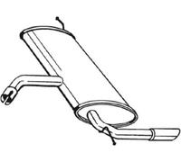 Silenziatore terminale 227-039 BOSAL per SEAT ALTEA XL TOLEDO III